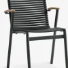 SADBJERGSilla apilable SADBJERG negro