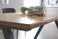 SANDBYMesa de comedor SANDBY 100x210 roble natural/negro