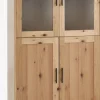 SANDBYVitrina SANDBY 2 puertas roble natural/negro