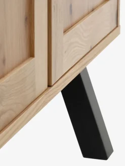 SANDBYVitrina SANDBY 2 puertas roble natural/negro
