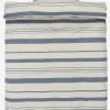 SILJEGOLDJuego funda nórdica hilo teñido SILJE 155x220 azul marino