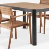 SIRDAL + HAMRAMesa SIRDAL L149 + 4 sillas HAMRA madera dura