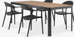 SIRDAL + NANNESTADMesa SIRDAL L211 madera dura + 4 sillas NANNESTAD