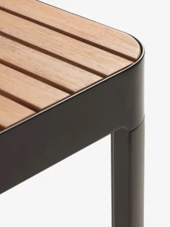 SIRDAL + SIRDALMesa SIRDAL L211 madera dura + 4 sillas SIRDAL gris
