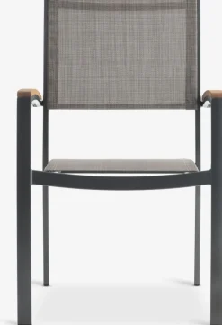 SIRDAL + SIRDALMesa SIRDAL L211 madera dura + 4 sillas SIRDAL gris
