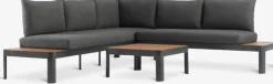 SIRDALConjunto muebles jardín SIRDAL 5 plazas gris oscuro