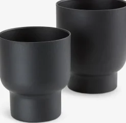 SKADEMacetero SKADE Ø16/14 negro juego de 2