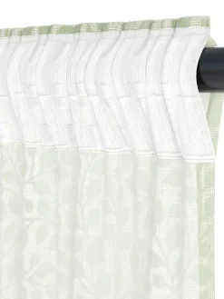 SKASENCortina SKASEN 1x140x300 hojas verde empolvado