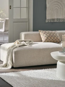 SKEJBYSofá modular SKEJBY 2 plazas chaise/abierto tela beis
