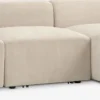 SKEJBYSofá modular SKEJBY 3 plazas chaise longue tela beis