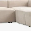 SKEJBYSofá modular SKEJBY 5 plazas rinconero tela beis