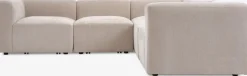 SKEJBYSofá modular SKEJBY 5 plazas rinconero tela beis