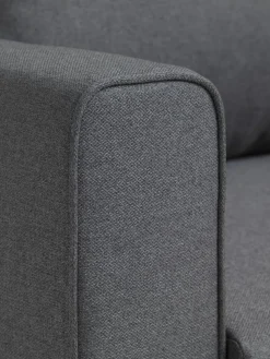 SKILLEBEKKSofá cama SKILLEBEKK tela gris oscuro