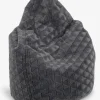 SNEKKERSTENSillón puf SNEKKERSTEN 60x90x60 gris