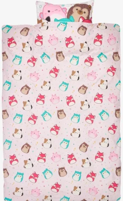 SQUISHMALLOWSJuego funda nórdica SQUISHMALLOWS 155x220 rosa