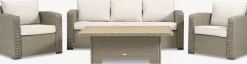 STAVERNConjunto muebles jardín STAVERN 5 plazas natural