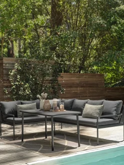 STROEMSTADConjunto muebles jardín STROEMSTAD 6 plazas negro