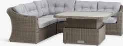 TAMBOHUSEConjunto muebles jardín TAMBOHUSE 5 plazas natural