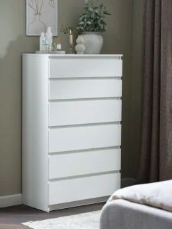 TANGECómoda TANGE 6 cajones blanco