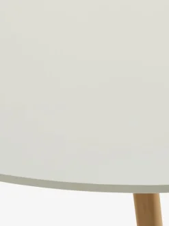 TAPSMesa auxiliar TAPS 40x40 blanco/bambú