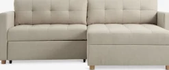 TEGLHUSESofá cama con chaise longue TEGLHUSE tela beis
