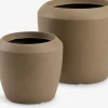 TEISTMacetero TEIST Ø34/25 marrón juego de 2
