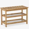 TOMMERUPBanco TOMMERUP con estantes roble natural