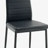 TOREBYSilla de comedor TOREBY polipiel negro/negro