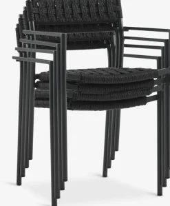 TRILLEVALLENSilla apilable TRILLEVALLEN negro