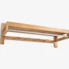 TVISEstante perchero TVIS 4 ganchos roble natural