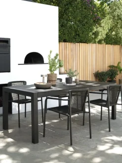 TYDALMesa de jardín TYDAL A95xL208/272 negro