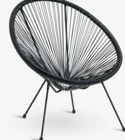 UBBERUPSillón de exterior UBBERUP negro