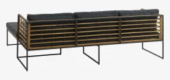 UGILTSofá de exterior UGILT con chaise longue 3 plazas madera