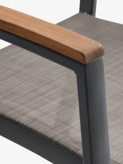 ULBJERG + SIRDALMesa ULBJERG L214/297 madera dura + 4 sillas SIRDAL gris