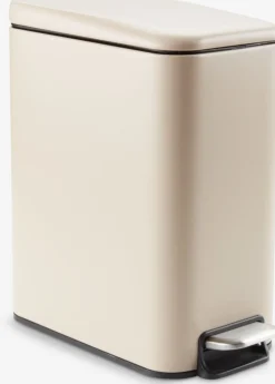 ULLATTICubo con pedal ULLATTI 5L con cierre suave beis