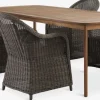 UVDAL + GAMMELBYMesa UVDAL L223 madera dura + 4 sillas GAMMELBY gris