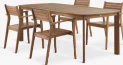 UVDAL + HAMRAMesa UVDAL L223 + 4 sillas HAMRA madera dura