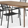 UVDAL + HEMSEDALMesa UVDAL L223 madera dura + 4 sillas HEMSEDAL negro