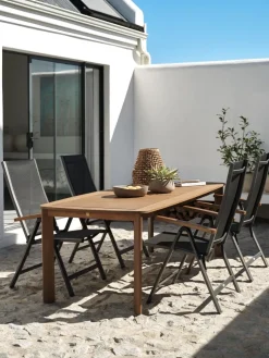 UVDAL + SIRDALMesa UVDAL L223 madera dura + 4 sillas SIRDAL gris