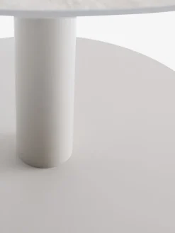 VAMDRUP + GILJAMesa VAMDRUP Ø120 + 4 sillas GILJA beis