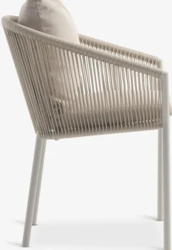 VAMDRUP + GILJAMesa VAMDRUP Ø120 + 4 sillas GILJA beis
