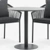 VAMDRUP + GILJAMesa VAMDRUP Ø70 + 2 sillas GILJA gris