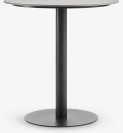 VAMDRUP + GUDHJEMMesa VAMDRUP Ø70 + 2 sillas GUDHJEM gris