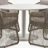 VAMDRUP + STORDALENMesa VAMDRUP Ø120 beis + 4 sillas STORDALEN natural