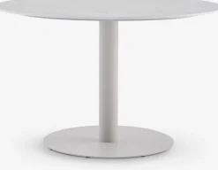 VAMDRUP + TAGMARKMesa VAMDRUP Ø120 + 4 sillas TAGMARK beis