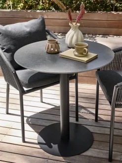 VAMDRUPMesa de balcón VAMDRUP Ø70 gris oscuro