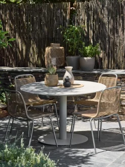 VAMDRUPMesa de jardín VAMDRUP Ø120 beis