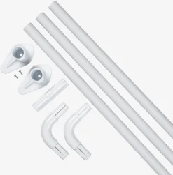 VARABarra cortina ducha VARA 90x90x90 blanco