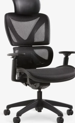 VARPELEVSilla de oficina VARPELEV malla negro/negro