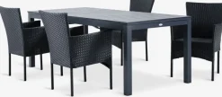 VATTRUP + AIDTMesa VATTRUP L206/321 + 4 sillas AIDT negro
